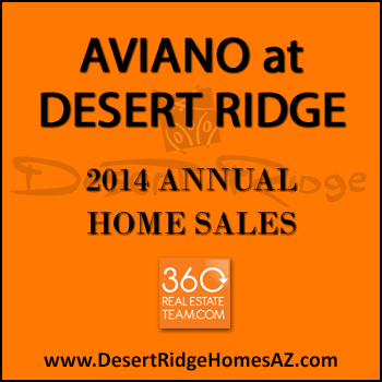 There were 81 Aviano Desert Ridge homes sold in 2014 which included 27 Villages at Aviano Desert Ridge condos.