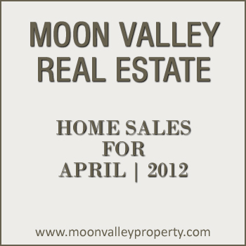Moon Valley Home Sales for the Month of April 2012 View Moon Valley property sales for the month of April 2012.