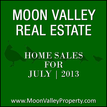Moon Valley home sales for the month of July 2013.