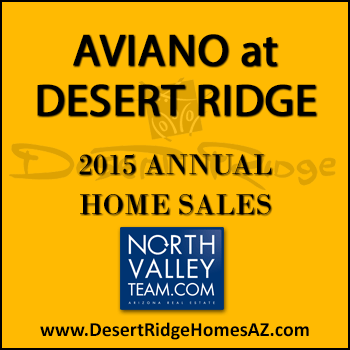 There were 80 Aviano Desert Ridge home sales during 2015 which included 30 Villages at Aviano Desert Ridge condos.