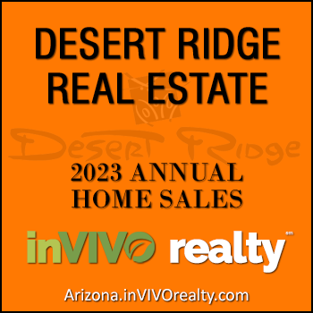 The number of 2023 sold Desert Ridge homes was 361 which was 69 fewer sold homes than total Desert Ridge home sales during 2022; at 56 days on market, average days on market for 2023 sold Desert Ridge properties increased by 18 days.