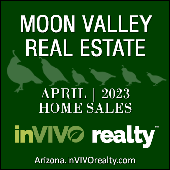 There were 32 April 2023 sold Moon Valley homes which included Moon Valley condominiums, patio homes, townhomes, mobile/manufactured homes and single family detached homes.
