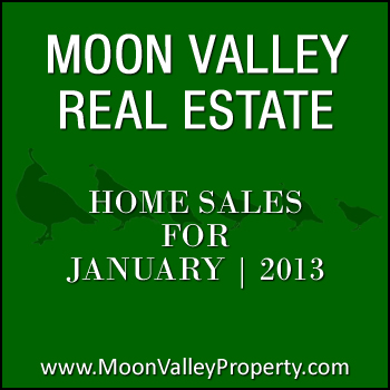 January 2013 Moon Valley home sales.