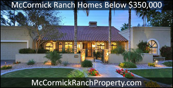 There are only 5 McCormick Ranch homes for sale in Scottsdale that are priced below $350,000.