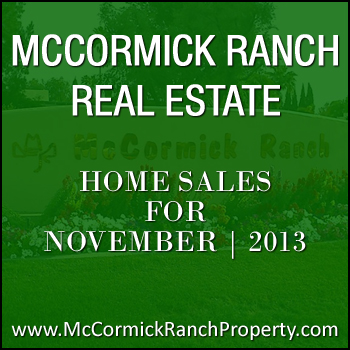 McCormick Ranch real estate sales data for November 2013 in Scottsdale Arizona.