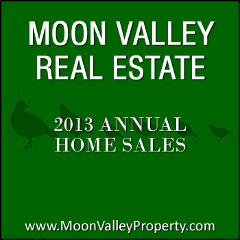 Moon Valley homes that sold during 2013 increased in average sales price.