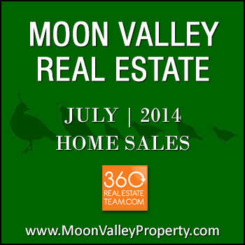 There were 34 sold homes in Moon Valley during July 2014.