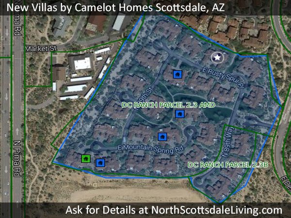 These new DC Ranch villas are developed by Camelot Homes AZ