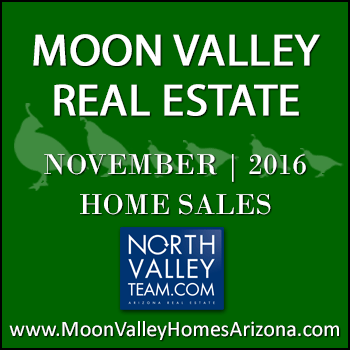 There were 42 November 2016 sold Moon Valley homes which included six Moon Valley condominiums and townhomes.