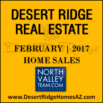 There were 41 February 2017 sold Desert Ridge homes which included 12 Desert Ridge condos.