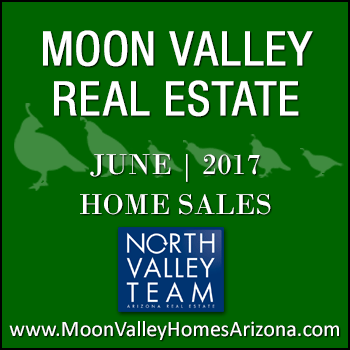 There were 45 June 2017 sold Moon Valley homes which included six Moon Valley condominiums, two Moon Valley townhomes and 37 single family detached Moon Valley homes.