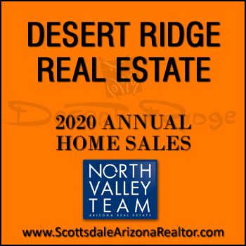 The number of 2020 sold Desert Ridge homes was 609 which was 121 more sold homes than total Desert Ridge home sales during 2019; average days on market for 2020 sold Desert Ridge properties dropped by 17 days.