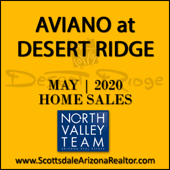There were no May 2020 Aviano Desert Ridge homes sold. Active inventory has dropped substantially and is holding at about 1%.
