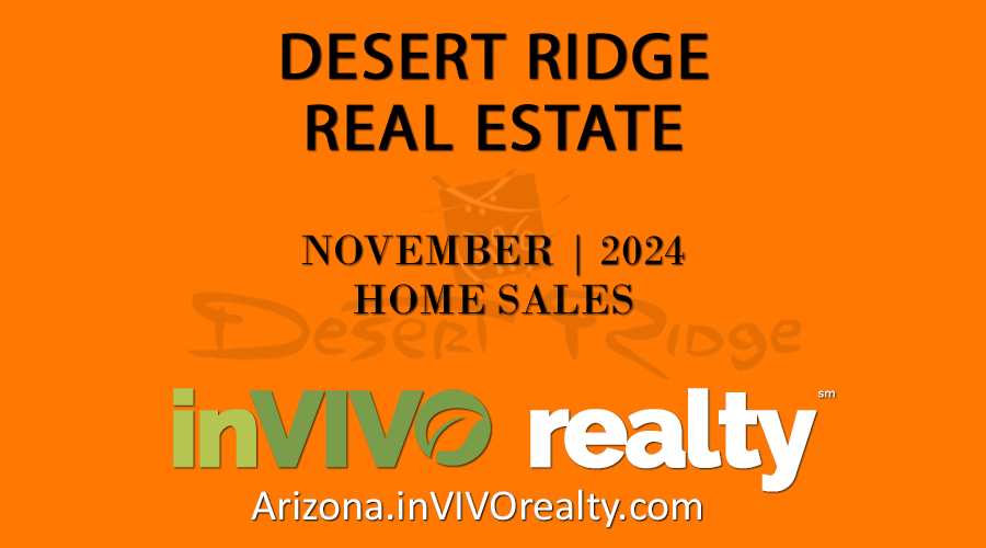 This report for November 2024 Desert Ridge homes sold highlights overall home sales in Desert Ridge as well as November 2024 sold numbers for Aviano Desert Ridge homes and for Fireside Desert Ridge homes.