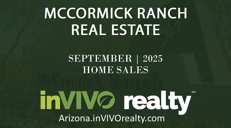 There were 56 September 2025 Sold McCormick Ranch homes which includes McCormick Ranch condos, McCormick Ranch townhomes, McCormick Ranch patio homes and detached single family McCormick Ranch homes. Each month our team posts McCormick Ranch home sales tracking only general numbers such as days on market, list price, sales price and average list and sold dollars per square foot.